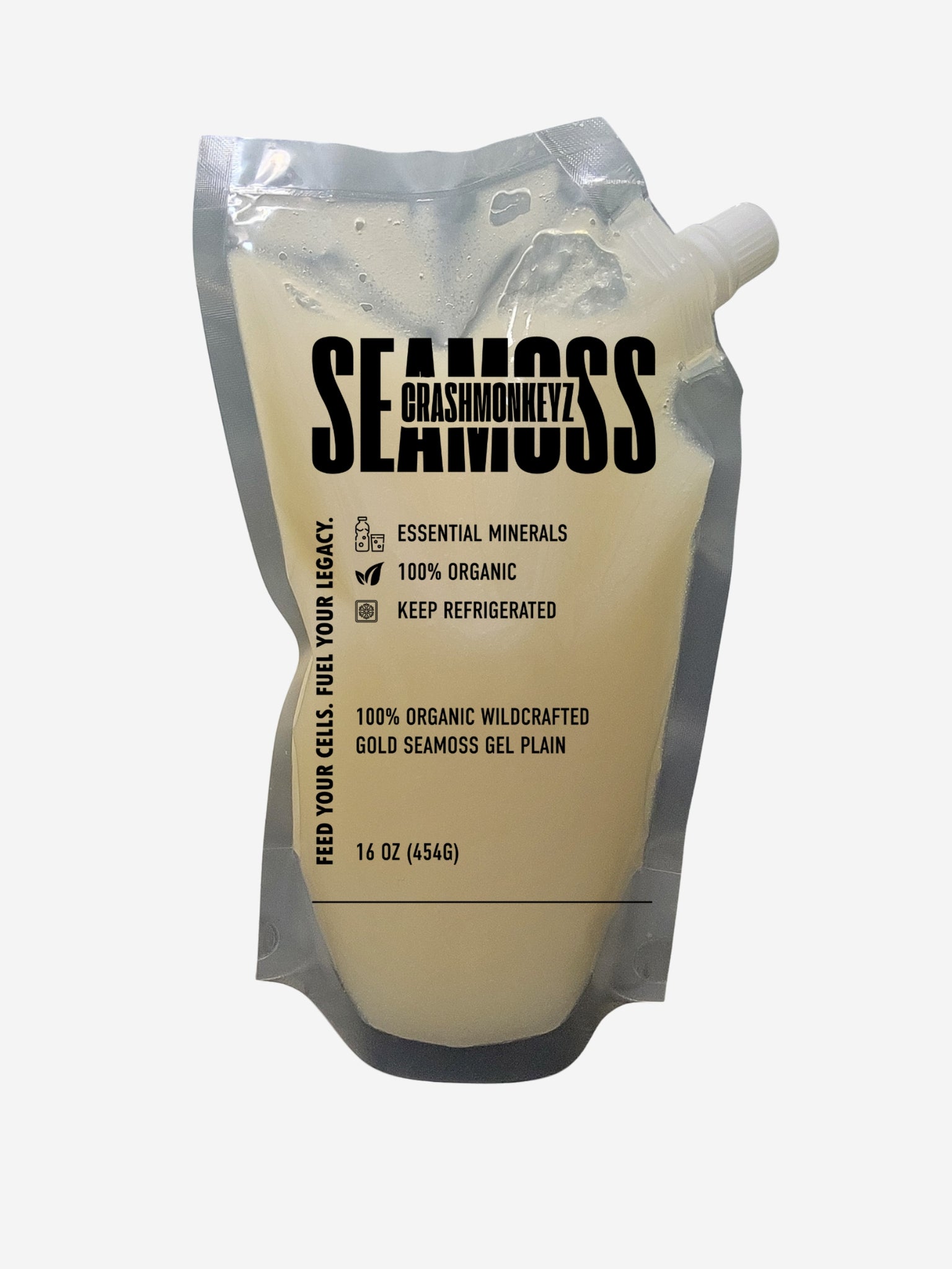Wildcrafted Irish Sea Moss Gold Gel – 16 oz